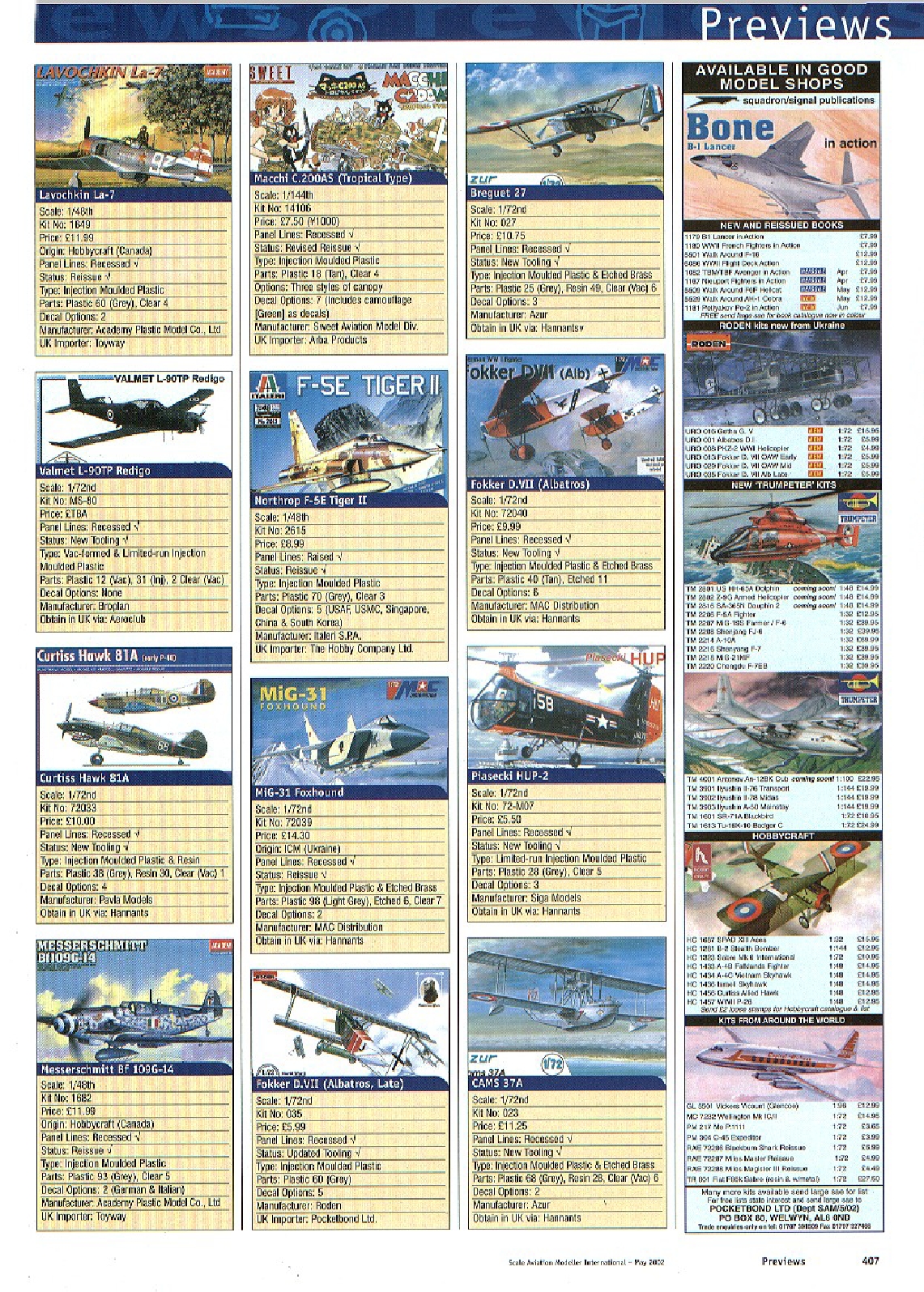 Scale Aviation Modeller International 2002-05